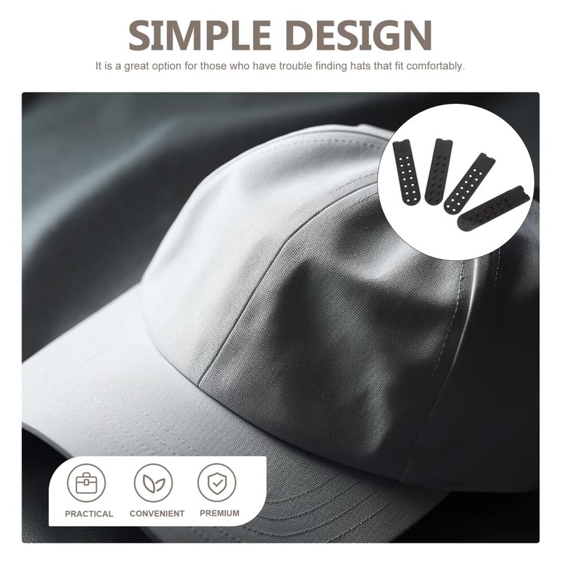 EXCEART Adjustable Hat Extender 10 Pairs Extension Repair Breasted Hat