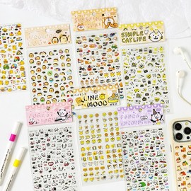 [Overseas] Children's nail stickers, character nail stickers, nail materials, Yuezhen, natural, cute cartoon hand account stickers, free size/ Panda Adventure 50ea