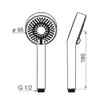 Hansa Basic Jet Shower/Hand Shower 3-Jet | Hose Connection G