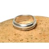 Plain Sterling Silver 925 Spinner Ring (T)