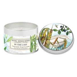 Michel Design Works Soy Wax Candle in Travel Tin Size, by The Lake