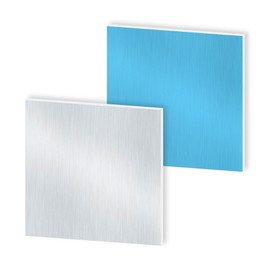 iMeistek 6063 Aluminium Sheet with Protective Film on Both Sides, 80 mm x 80 mm x 1.5mm Wall Thick Square Aluminium Plate (2 PCS)