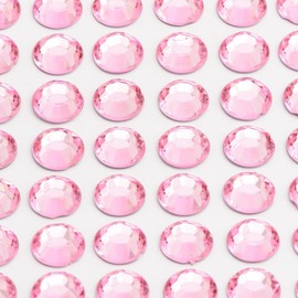 Italian Options - 2mm Pale Pink Diamante Rhinestone Gem Crystal Stickers (176 pcs)