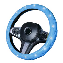 Flaconi Car Steering Wheel Cover, Glitter Steering Wheel Cover, Glitter Steering Wheel Cover, Glitter Steering Wheel Cover, Car Steering Wheel Cover Glitter (Blue)