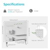 PEGZONE Clamp-on Desk Pegboard, Desk Organizer for Office Gaming Home,