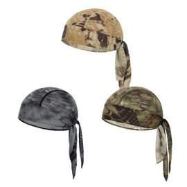 Cool Mesh Cycling Headscarf Beanie Men Women Sweat Wicking Quick Dry Do Rag Bandana Skull Cap Headgear Adjustable Dance Cycling Running Motorcycle Biker Head Wrap Scarf Helmet Liner Cap