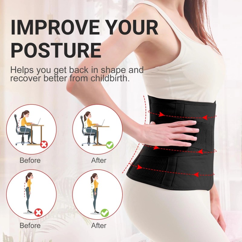 Postpartum Belly Band Wrap: Abdominal Binder Post Surgery Postpartum Belly