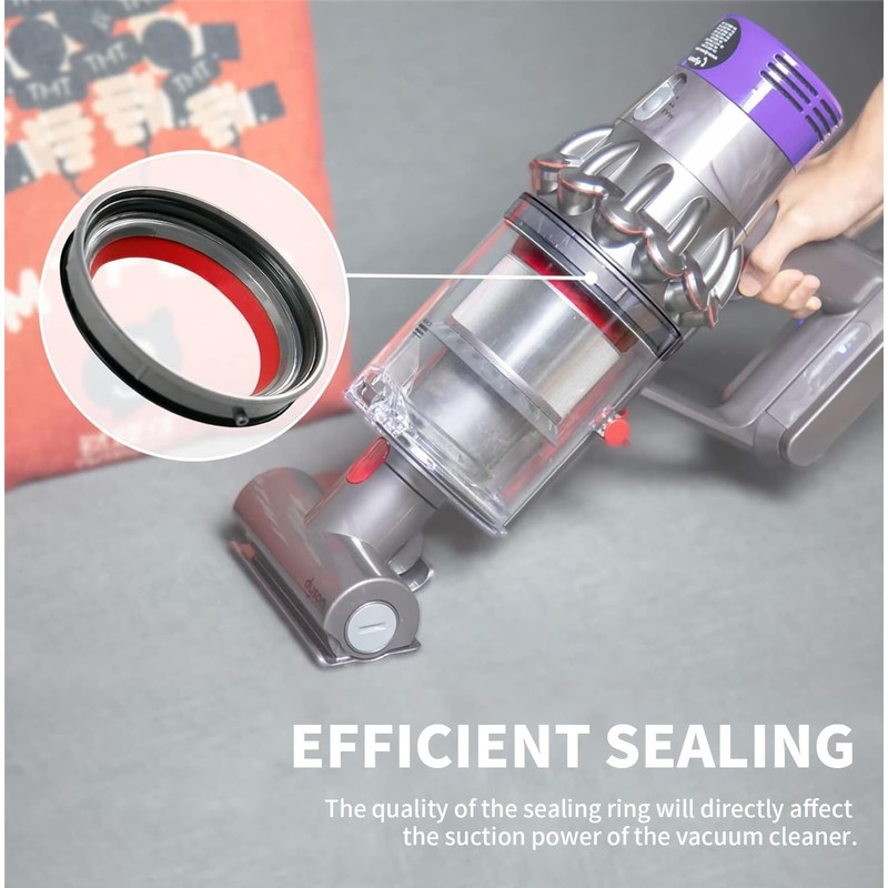 ACCTDLF Dust Bin Top Fixed Sealing Ring Compatible with Dyson
