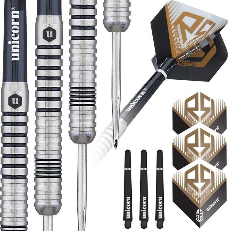 Unicorn Unisex Ross 'Smudger' Smith Set Of Darts, Black &