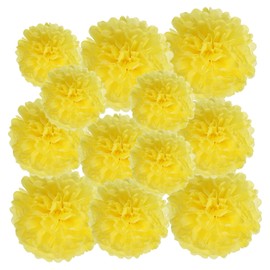 PATIKIL Paper Flowers, Pom Pom Flowers, 12 Pieces, Flower Paper, Hinamatsuri, Decoration, Party Goods, Birthday, Wedding, Graduation, 100th Celebration, Cultural Festival, School Entrance Celebration