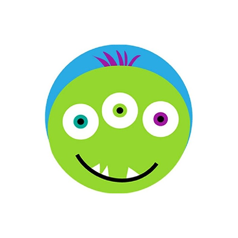 144 Monster Faces 30mm School Reward Stickers for Teacher, Parent