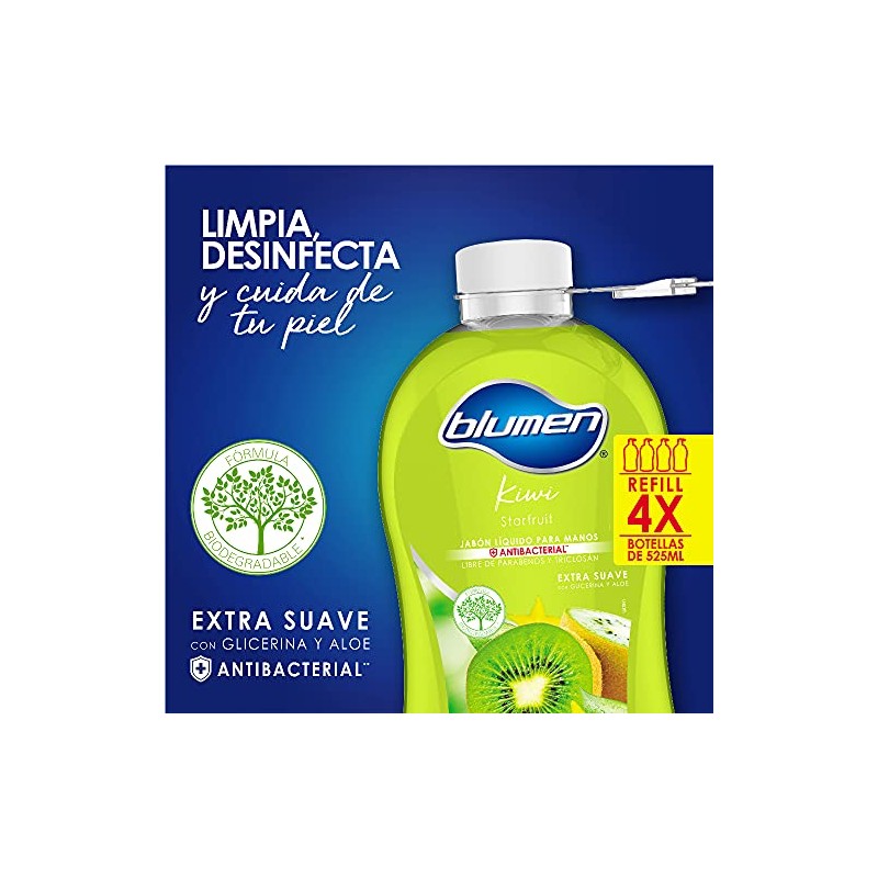 Blumen Jabon Liquido Kiwi Botella Gota 2100 ml