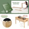 Maple99 Raised Garden Bed with Legs 48x24x30 - Natural Cedar