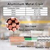8/2 Metal Clad (MC) Cable with Ground 10ft, 8 Gauge