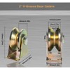 Lyplus 4-Pack 660 lbs Heavy-Duty 2in V-Groove Casters with Brackets