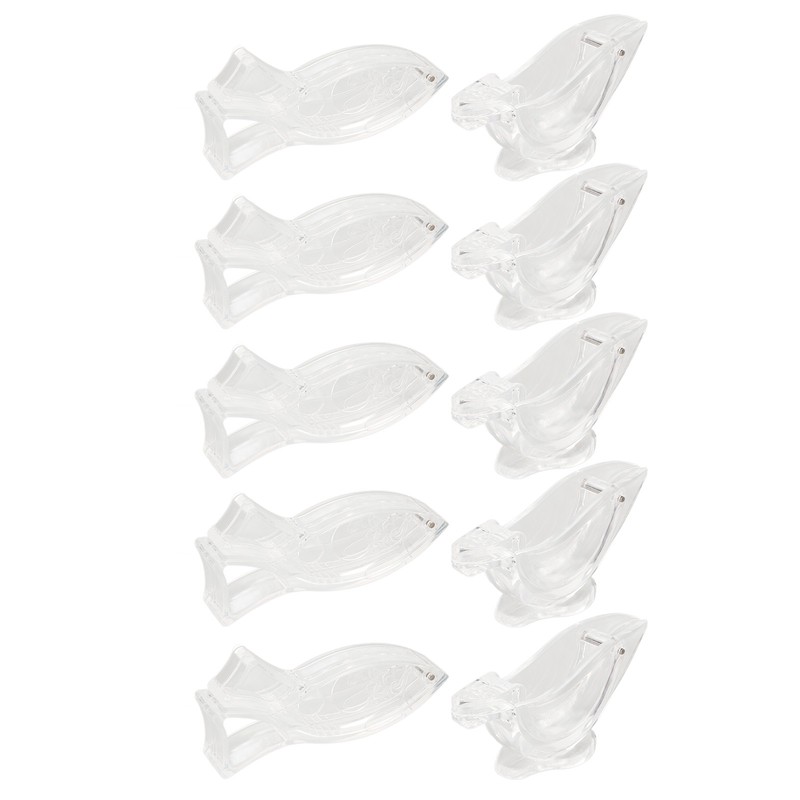 10Pcs Manual Lemon Juicer Transparent Safe Acrylic Fish Bird Shaped