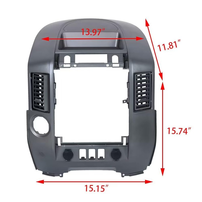 KUAFU Center Dash Instrument Panel Lid Compatible with 2004-2006 Nissan