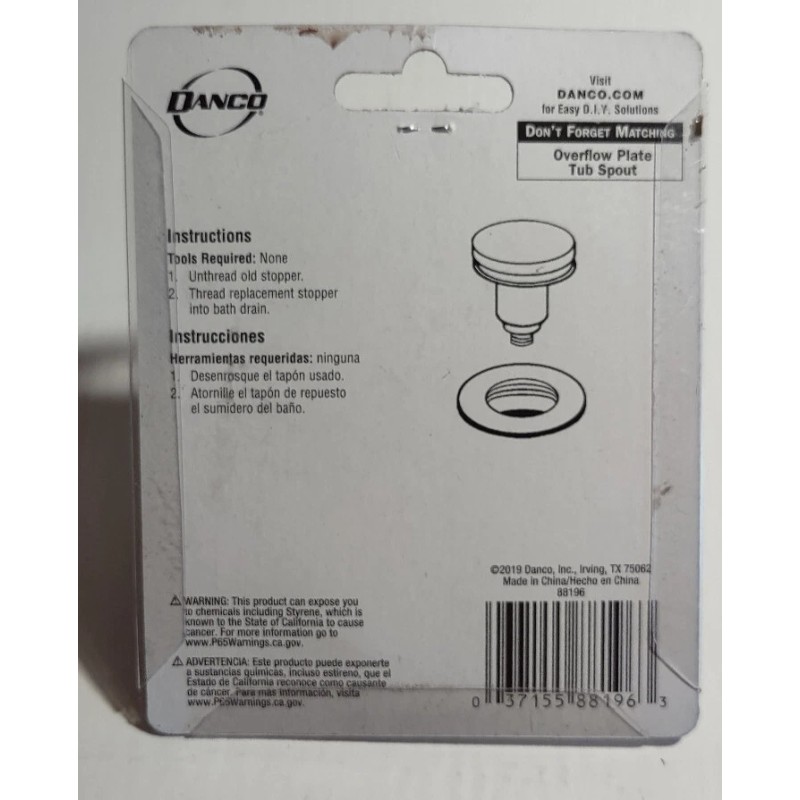 Danco 88196 Danco Chrome SunFlo Stopper for Rapid Fit SF-150