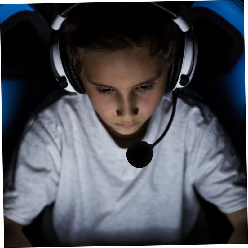 Mipcase 1Pc Wired Gaming Headset Microphone with Noise Reduction Flexible