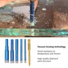 6PCS Brazed Dry Drill Bit Wear Resistant Vaccum Brazing Diamond