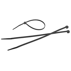 Wokin Black Nylon Cable Ties, 3.6 x 200 cm, Pack of 100 - Cable Ties up to 80° - Heavy Duty Cable Ties for Demanding Situations - Easy to Attach