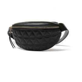 Fashion Waist Packs for Women Fanny Packs Quilted Belt Bag Festival Bum Bags Crossbody Waist Purse for Sports Workout Traveling Running Casual, Women Fanny Pack for Black, Large, Fashion