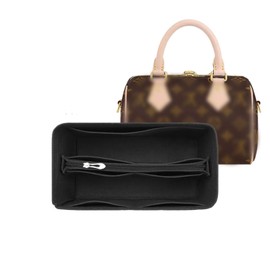 Lckaey Minimalist Black Felt Tote Bag Organizer Insert Y095