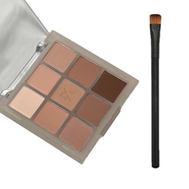 Nude Eyeshadow Palette, Full Matte Eye Shadows Palette For Women Long Lasting Highly Pigmented Blendable Nude Brown Eyeshadow Make-Up Palettes Waterproof Brown Eyeshadow Palette