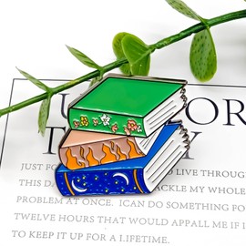 Fantasy Book Enthusiast Badge Pin - Theme Series - Enamel Lapel Pin - Plated Badge for Clothing, Bags, and Lanyards