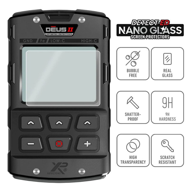 Detect-Ed Nano Glass Screen Protector for XP Deus II Metal