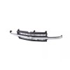 AMPLETHINK Black Grille w/Chrome Molding Trim For 99-02 Chevy Silverado