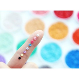 3mm/0.12" Tiny Round Plastic Buttons, Mini Buttons, The Smallest Button, Perfect for 12" and Smaller Doll Clothes (10PCS)