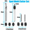 Yakamoz 10Pcs Spot Weld Cutter Set, High Speed Steel Hole
