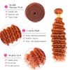 350 Human Hair Bundles Ginger Deep Wave Bundles 22 22