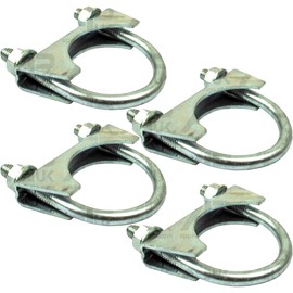 APUK 4x Exhaust Silencer Clamp 45mm M8 Replacement for John Deere Deutz-Fahr Landini Tractor