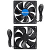 QCCAN 2Pcs 120mm USB Fan 5V Brushless Cooling Fan, 2000