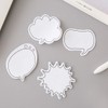 ERCRYSTO Sticky Notes in 4 Different Dialogue Shapes (30 Sheets