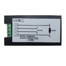 HiLetgo DC 6.5-100V 0-20A LCD Display Digital Ammeter Voltmeter Multimeter Current Voltage Power Energy Battery Monitor Amperage Meter Gauge with Built-in Shunt