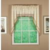 Today's Curtain Adirondack 2-Tone Crochet Swag 38", Ecru/Toast, 60W x