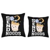 Send Noods Funny Japanese Ramen Noodle Throw Pillow