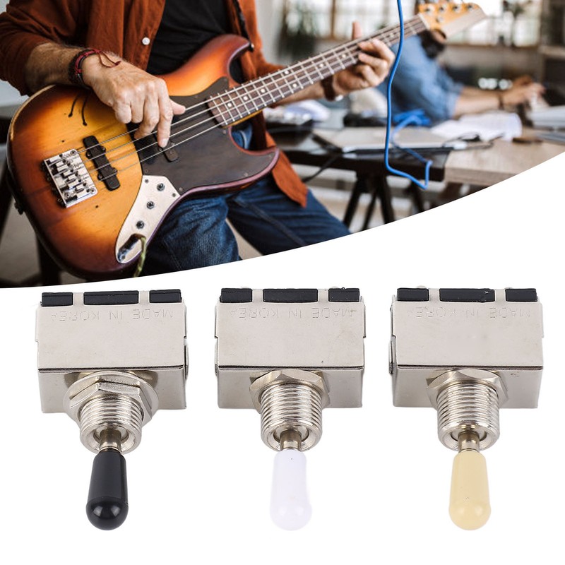 3Pcs Electric Guitar Toggle Switch 3 Way Voice Changeover Shifter