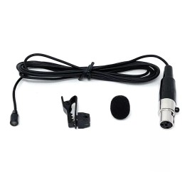 J&P Lavalier Mic with 4-pin XLR Plug for Shure Belt Packs