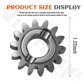 2 Pcs 532404835 404835 14T Pinion Gears Compatible with Husqvarna Craftsman Lawn Mower 5521 BBC, 7021 R, HD600L, HD700L, 5521 RS, HU600L
