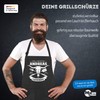 MoonWorks® BBQ Apron for Men with Saying, BBQ Gift, Cotton