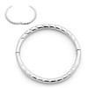 Sterling Silver Australian Made Diamond Cut Twist Hinged Hoop Nose