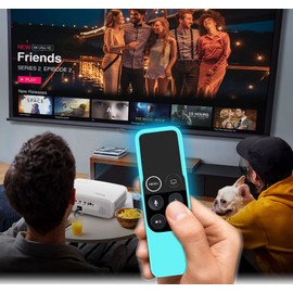 3 Pack Cases Compatible with Apple TV 4K/ 4th Gen Remote Light Weight Anti-Slip Shock Proof Silicone Cover for Controller for Apple TV Siri Remote (Green+Sky+Purple)