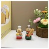 ZNWSRY Miniature Dog Figurines - Cute Bakery Puppy Clerk Sculpture