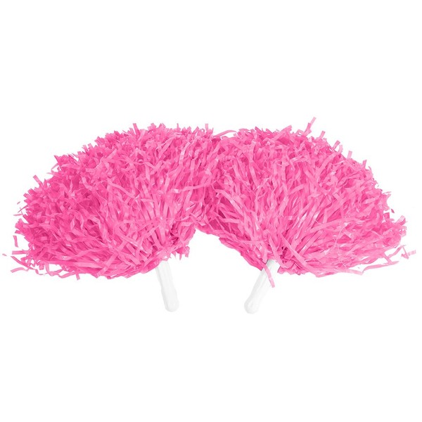 Hand Free Pom Pom Cheer Girl Pom Sparkly Pom Pom Cheerleading Cheerleaders Circulating Support Athletic Party School Festival Pack of 2