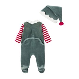 Vertbaudet Baby Romper and Hat Set Gnome Costume, fir