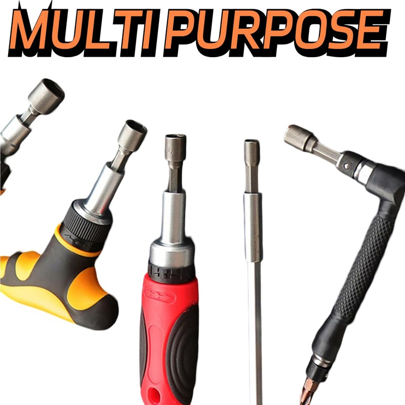 Hex Drill Bits Tools, 9 Pcs 5-13mm Magnetic Hexagon Socket,